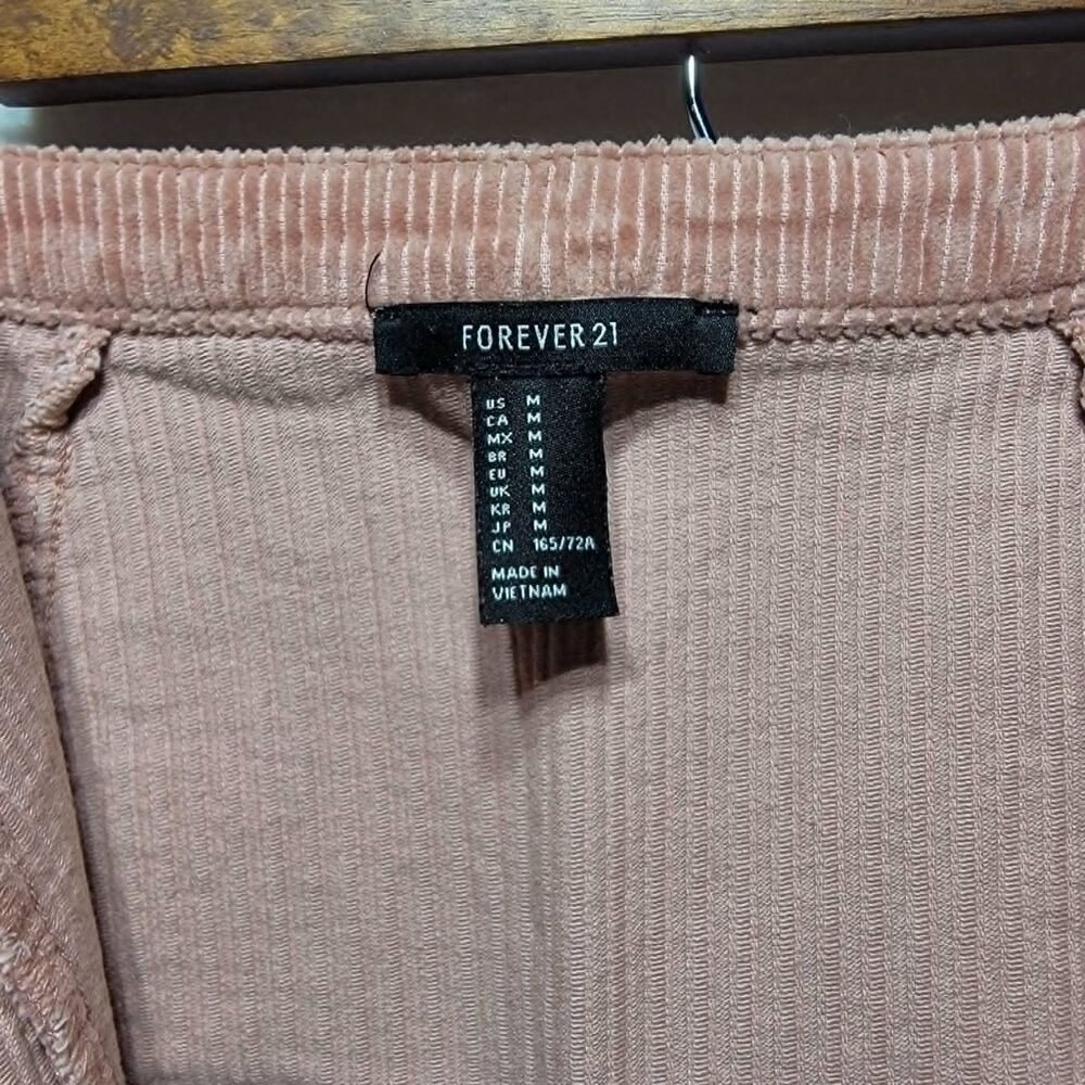 Forever 21 Women's Size M Skirt Pink Sheer Embroidery - Picture 8 of 9